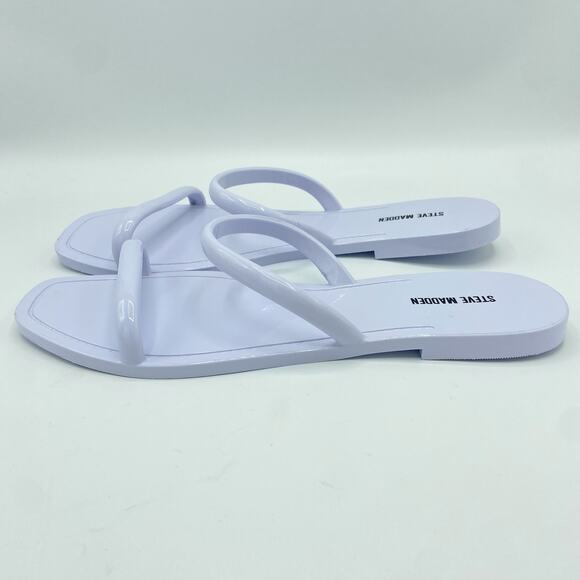 Steve Madden Pike Sandals Size 11 Pastel Purple Lavender Jelly Slide Y2K Kidcore - Picture 6 of 8